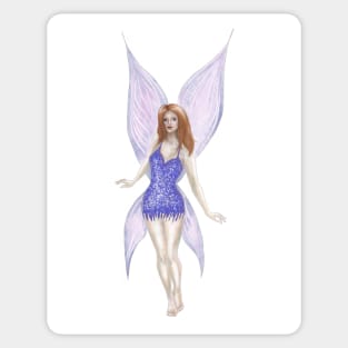 Woodland Fairy with Transparent Wings Sticker